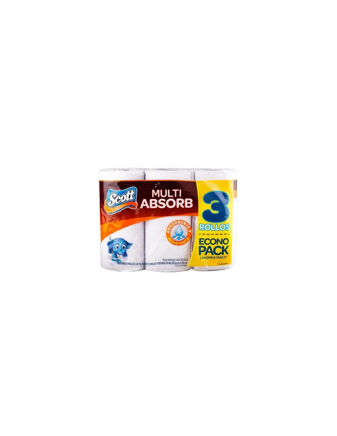 Toalla Absorbente 55 Hojas Dobles Scott Paquete(s) de 3 ud.