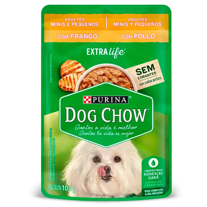 Dog Chow Extra Life Pollo Alimento Humedo Perro Pouch