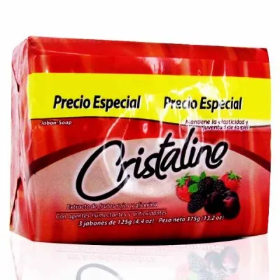 Jabón Frutos Rojos Cristalino Barra 125g
