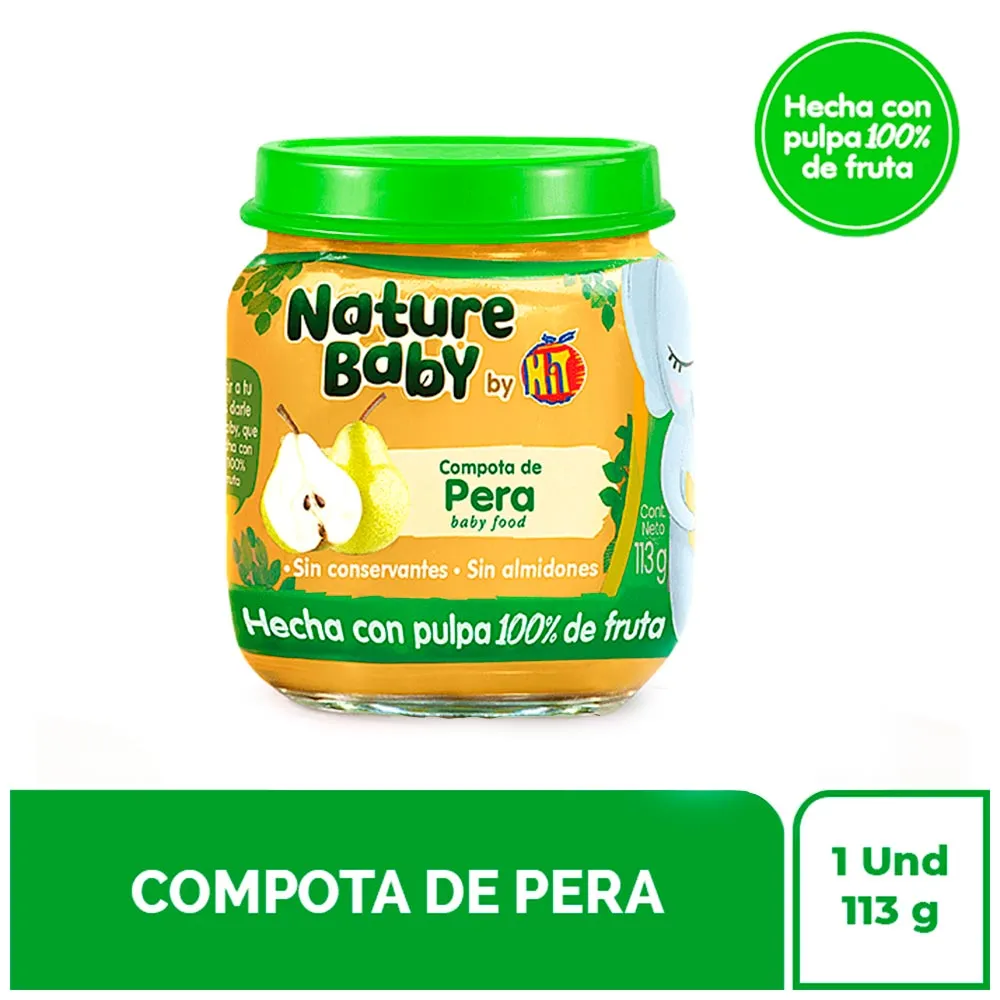 Nature Baby Compota Pera Frasco