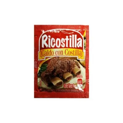 Caldo con Costilla Ricostilla Desmenuzado Sobre x 9g