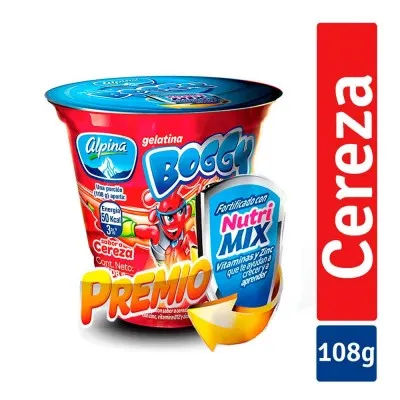 Gelatina Boggy Premio Cereza x108g