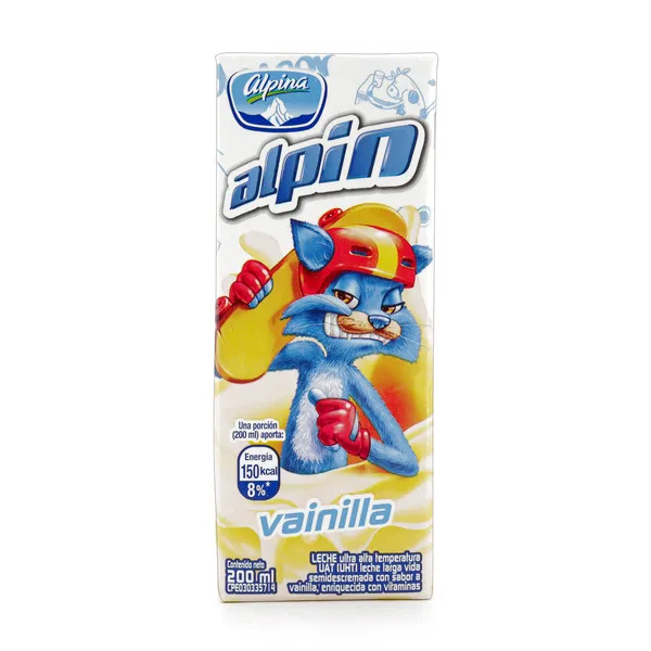 Leche Uht Saborizada Tetrapack Alpin Vainilla