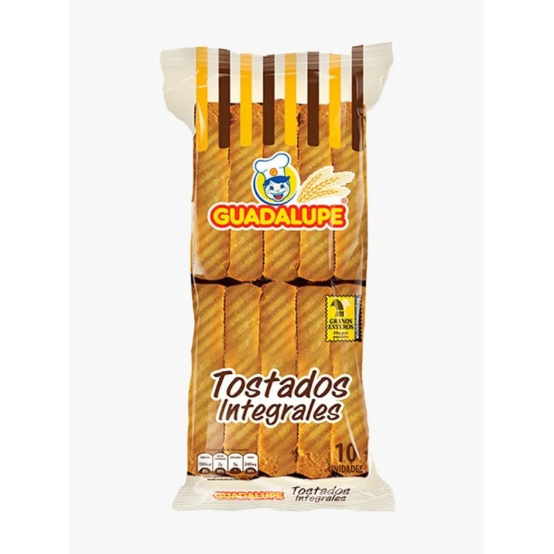Tostados Integrales Guadalupe x 10 Und x 115g