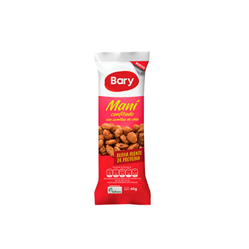 Bary Snacks Mani Confitado con Chia Bolsa