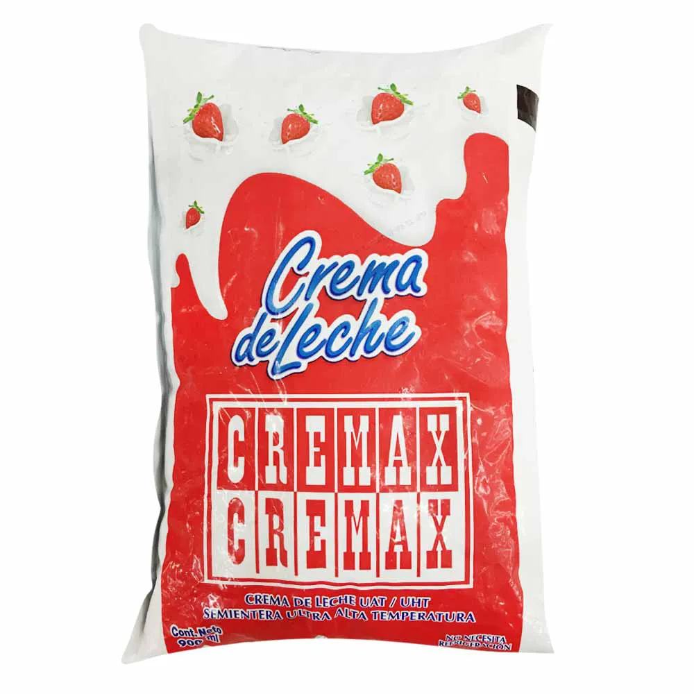 Crema De Leche Uht Entera Bolsa Cremax