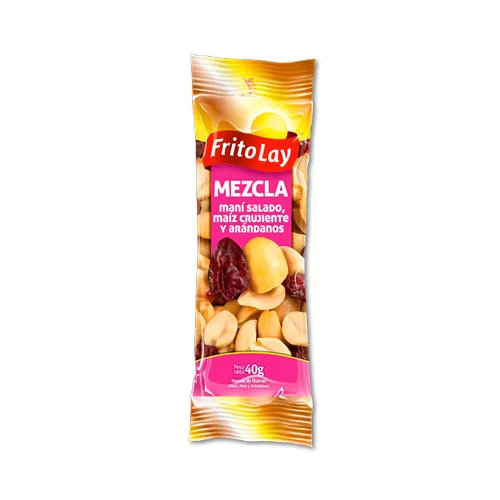 Frito Lay Mezcla De Nueces Maní Salado Maíz Crujiente y Arándanos