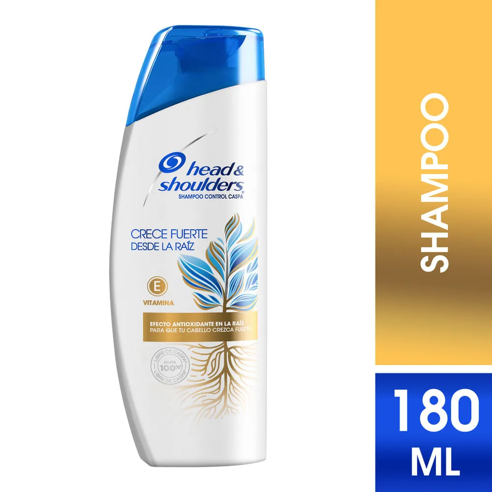 Head & Shoulders Shampoo Control Caspa Crece Fuerte Desde La Raíz 180ml