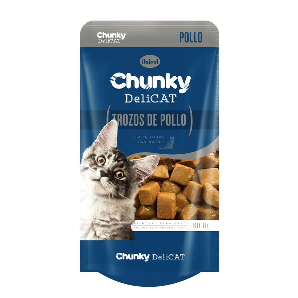 Alimento Para Gato Trozos De Pollo Chunky 80Gr Bolsa(s) de 160 g
