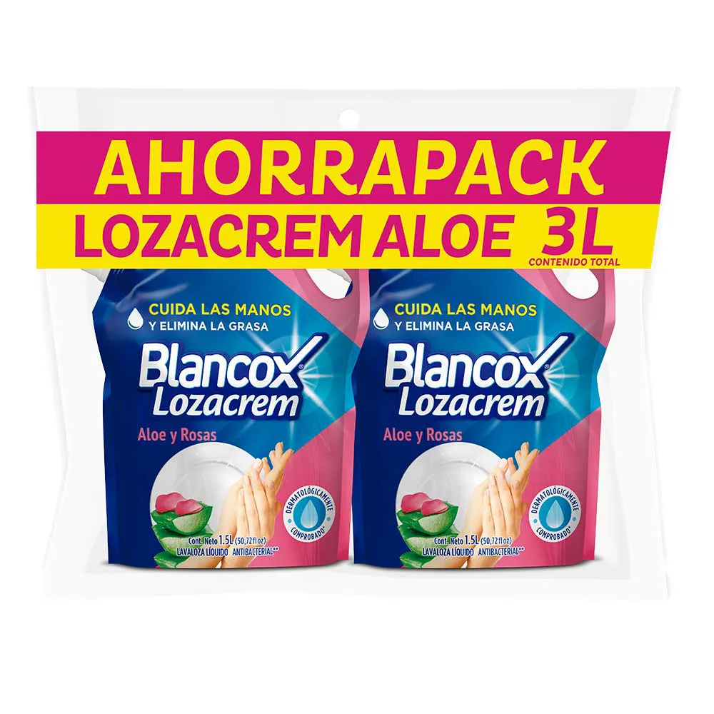 Lavaloza Blancox Lozacrem Liquido Aloe Doypack 1.5Lx2