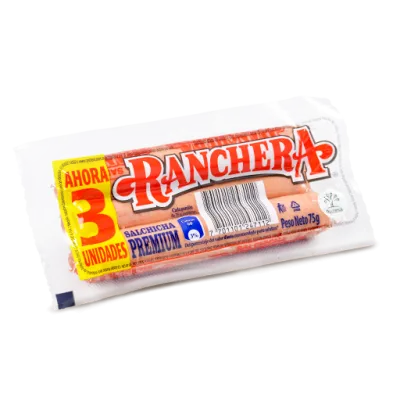 Salchicha Ranchera Tripack x 75g