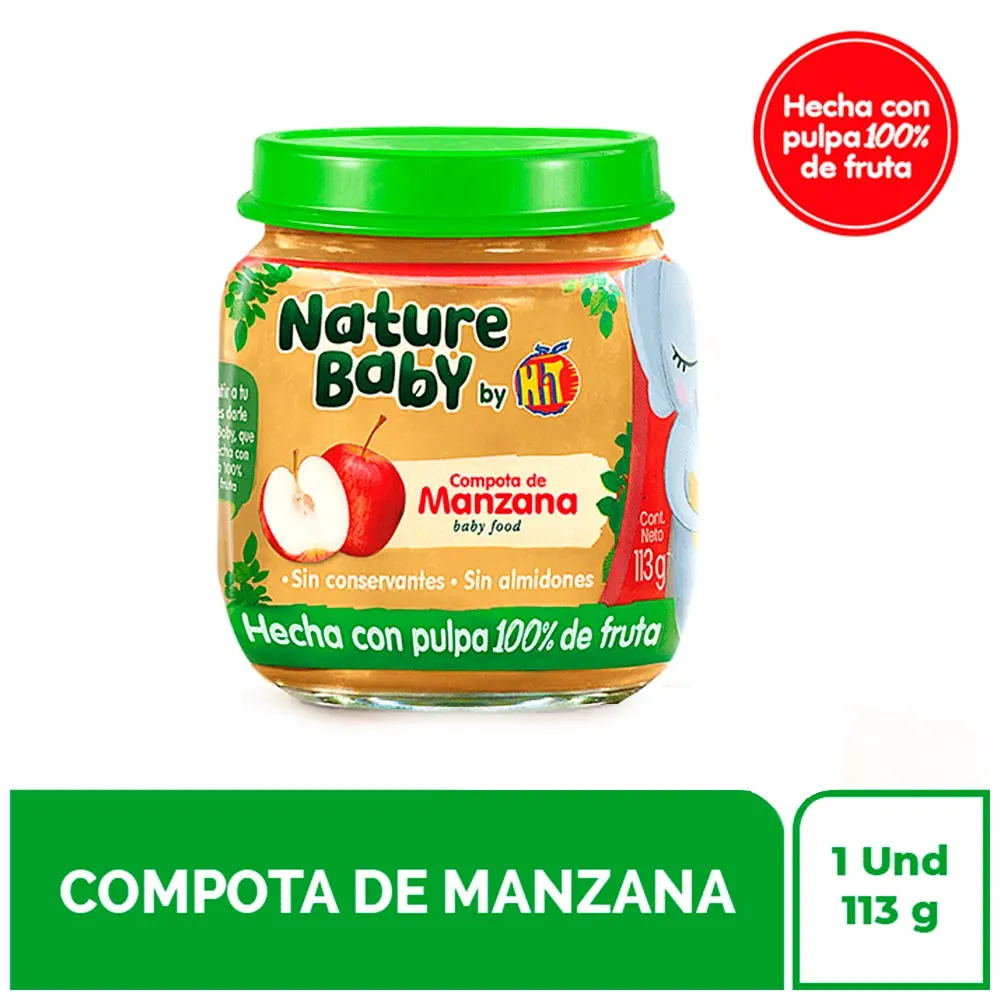 Nature Baby Compota Manzana Frasco