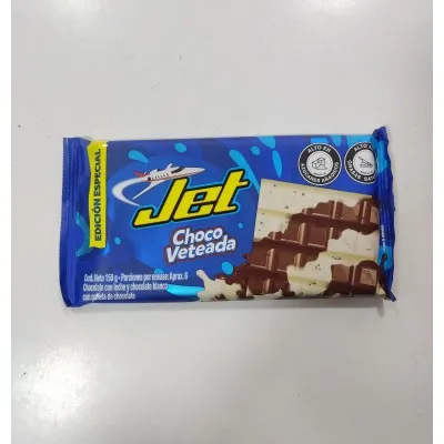 Jet Choco Veteada Chocolate con Galleta Barra 150G