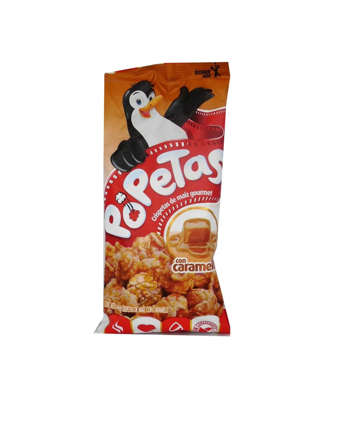 Popetas Caramelo, Paquete x 44.4g