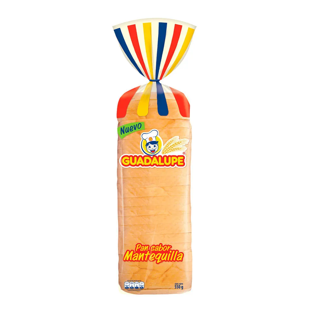 Guadalupe Pan Mantequilla Tajado