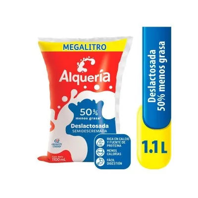 Leche Deslactosada Alquería Bolsa 1.1L