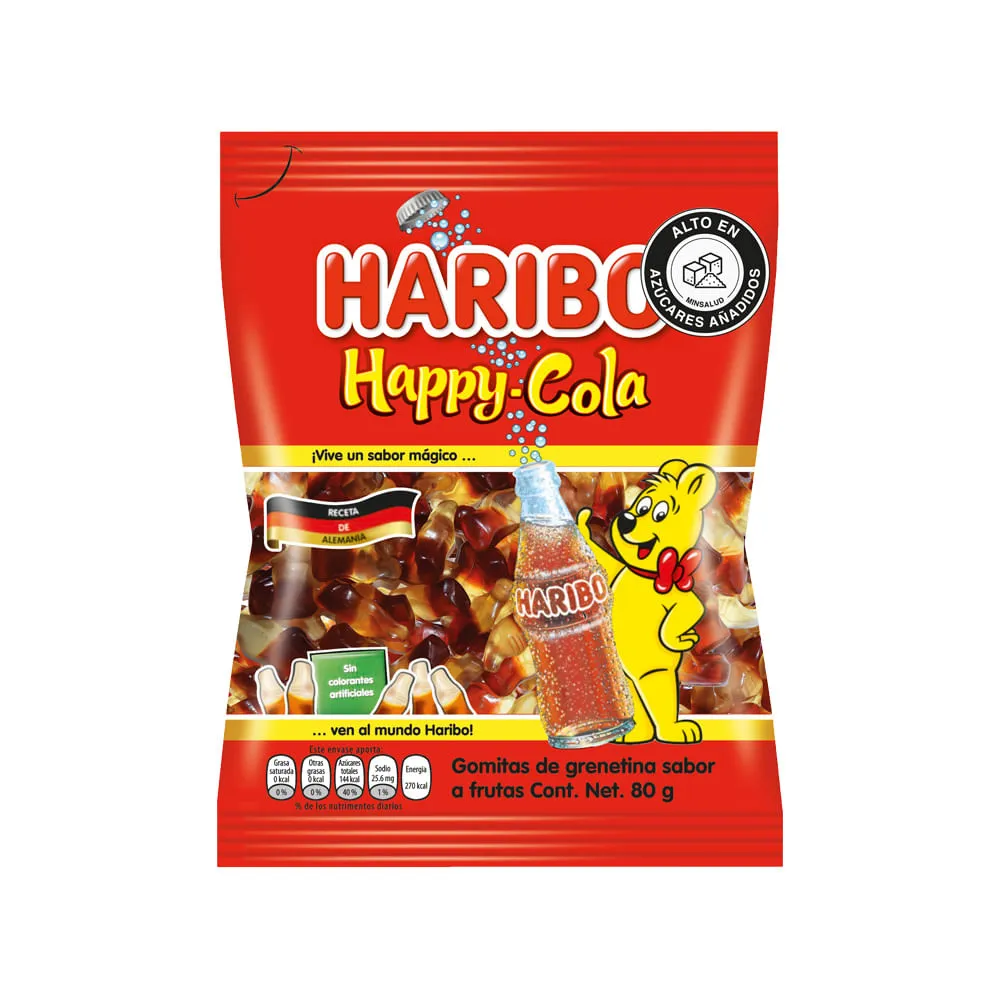 Gomas Happy Cola Haribo Paquete(s) de 80 g