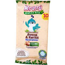 Arrurru Naturals Toallitas Humedas Avena y Karite Bolsa