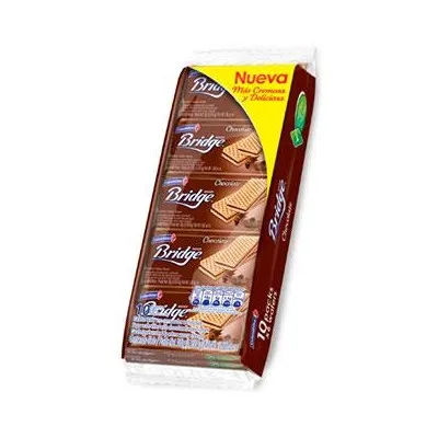 Galletas Wafer Bridge Chocolate Paquete x 10 Und x 30g