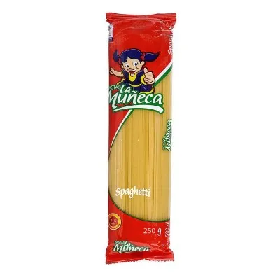 Pastas La Muñeca Spaghetti Bolsa x 250 gr