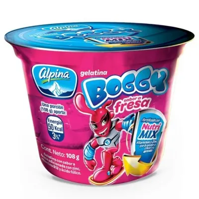 Gelatina Boggy Fresa x 108g