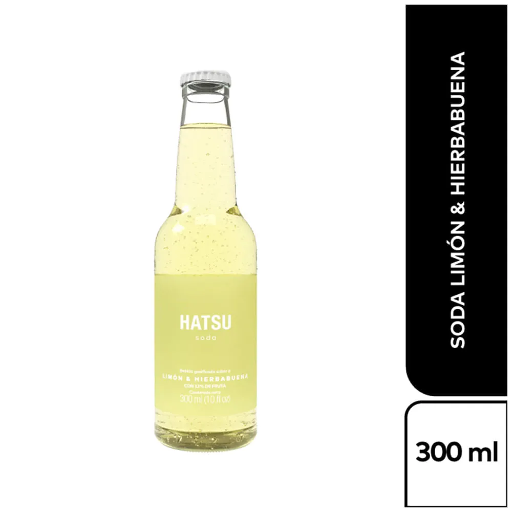 Hatsu Soda Limon Hierbabuena Vidrio