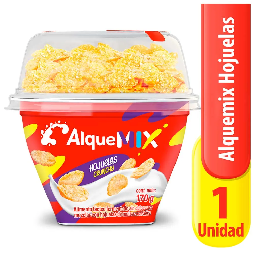 Alquemix Yogurt con Hojuelas Azucaradas Vaso