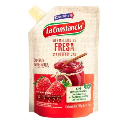 Mermelada De Fresa La Constancia Doypack x 200 g