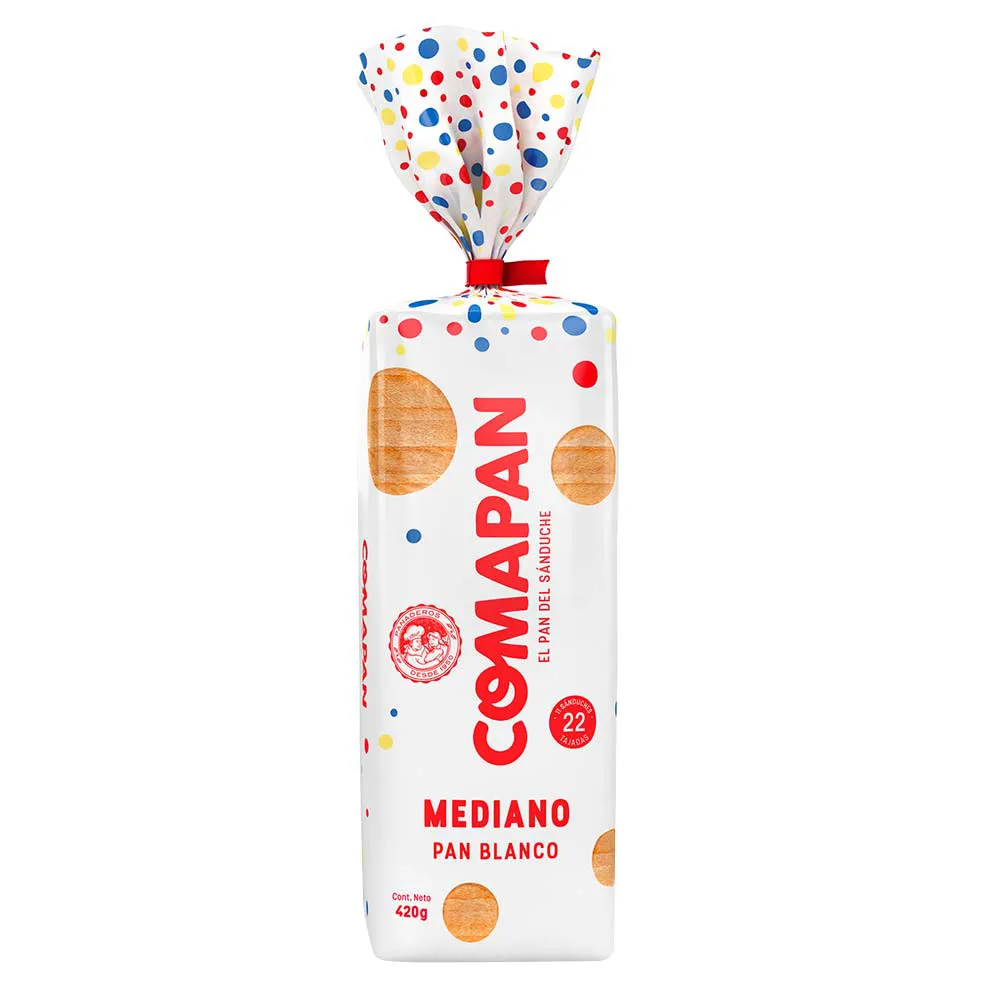 Comapan Pullman Tajado Mediano Bolsa 420gr