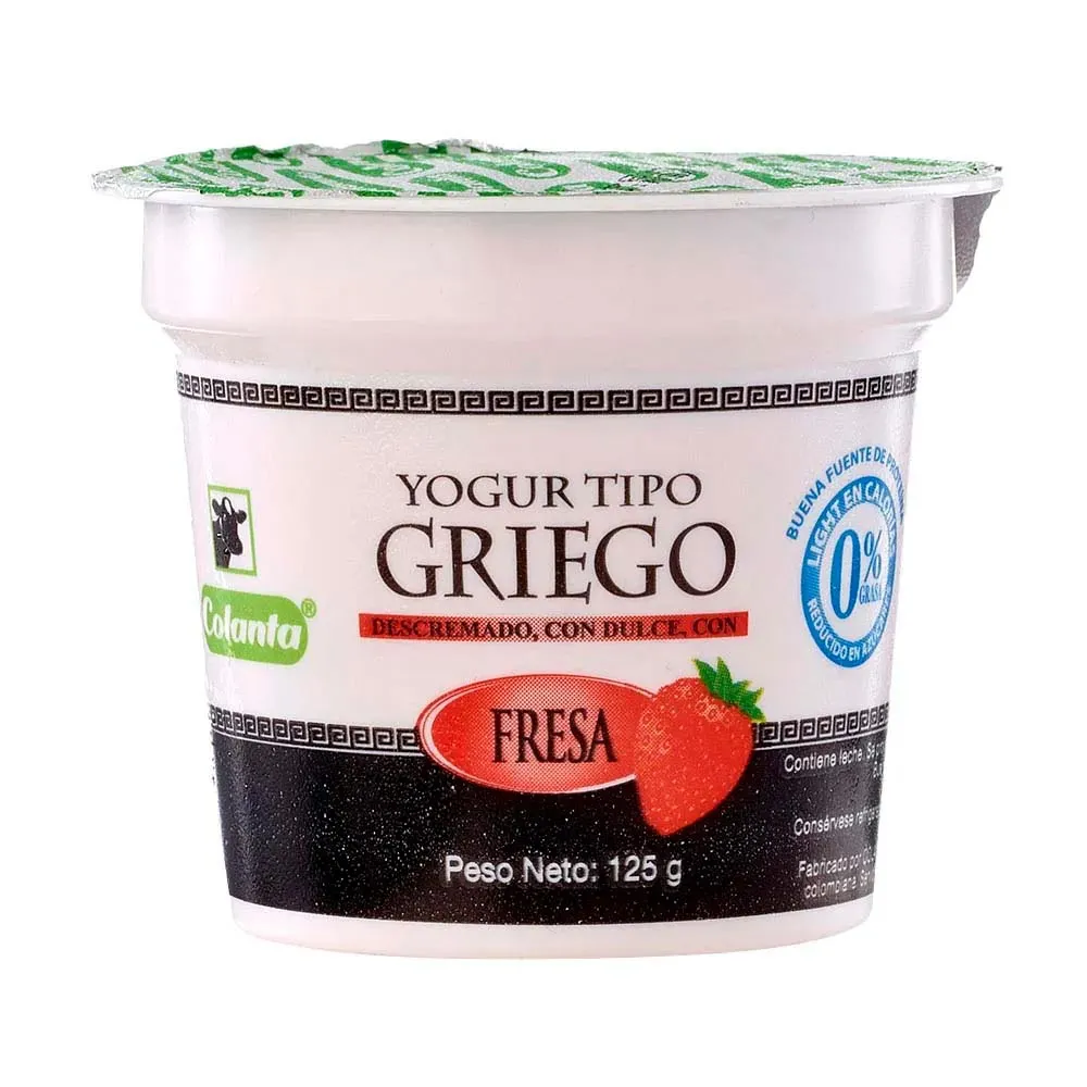 Colanta Yogur Griego Fresa