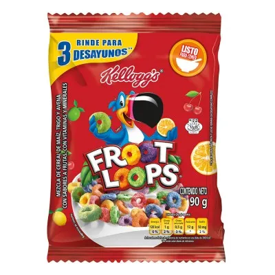 Froot Loops Cereal Paquete X90G