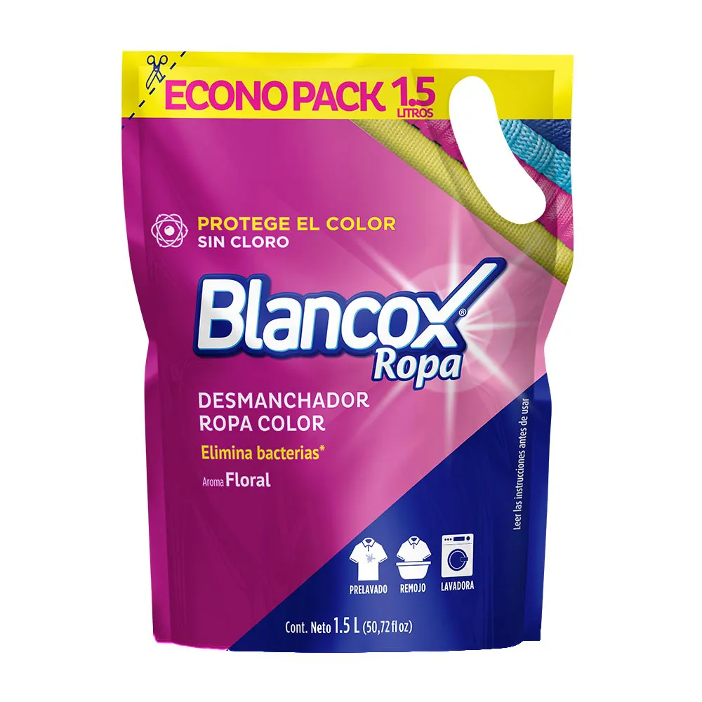 Blanqueador Blancox Desmanchador  Ropa Color x1500ml